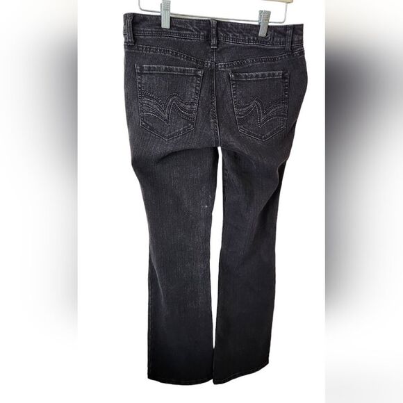 L.E.I Junior's Briget Curvy Boot *BLACK* Embroidered pockets SZ 9 - Picture 4 of 7